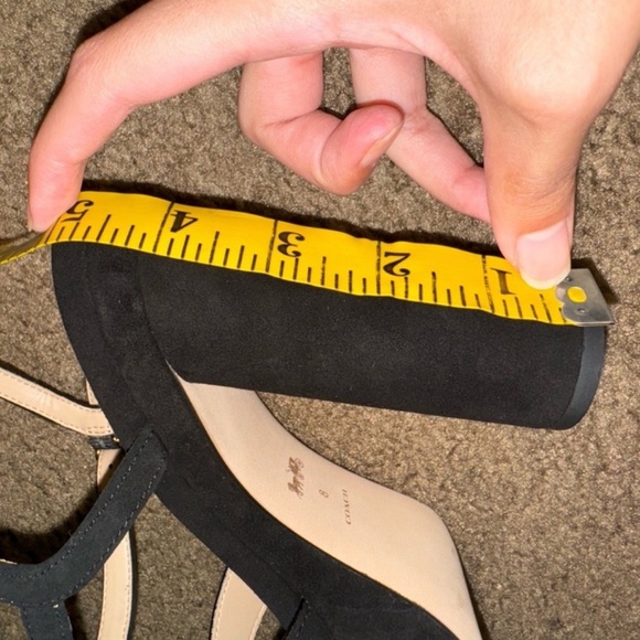 Coach Talina Suede Black Platform Sandals - Picture 13 of 16